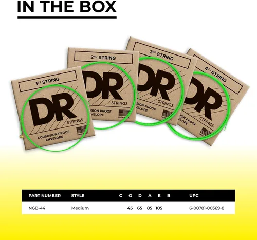 Miniatura 5 de DR Strings Cuerdas de guitarra acústica HI-DEF NEON (NGB-45)