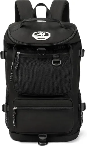 Miniatura 27 de mochila de gimnasio con compartimento para zapatos, bolsa de lucha con 4 tipos de método de espalda, impermeable para deportes, caminata y portátil