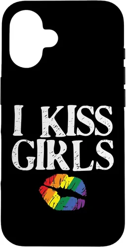 Miniatura 31 de iPhone 11 I Kiss Girls Rainbow Lips Gay Lesbian Pride Flag LGBT estuche de regalo
