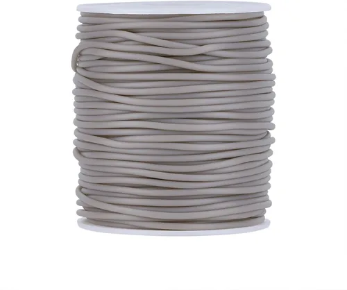 Miniatura 38 de FASHEWELRY 3 rollos de cables de goma huecos para tejer, cable de peluquero de 0.079 pulgadas (0.079 in), cables de silicona para tejer puntada