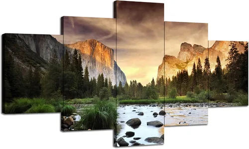 Miniatura 25 de Arte de Pared de Yosemite, Decoración de Pared del Parque Nacional Yosemite, Imagen de Paisaje de Montañas de California EE.UU., Impresión en 60Lx