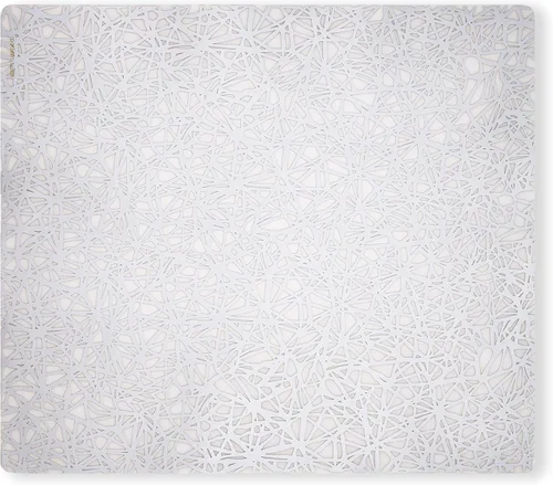 Miniatura 36 de Modern-Twist Mantel individual rectangular de silicona de 14 x 16 pulgadas, 100% silicona de grado alimenticio, estampado Asawa en niveles, paquete