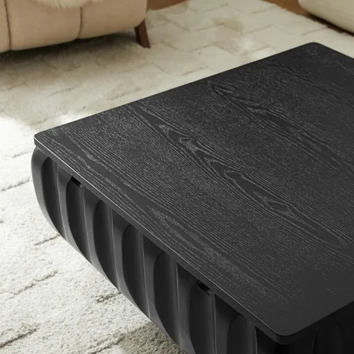 Miniatura 6 de Mesa de Centro con Tapa Elevable Mesas de Centro Cuadradas para Muebles de Sala de Estar Acanalada Pequeña con Gran Centro de Almacenamiento Oculto