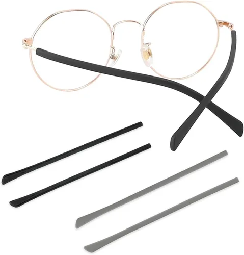 Miniatura 11 de Patillas de repuesto para gafas, antideslizantes y largas de silicona para lentes de metal fino