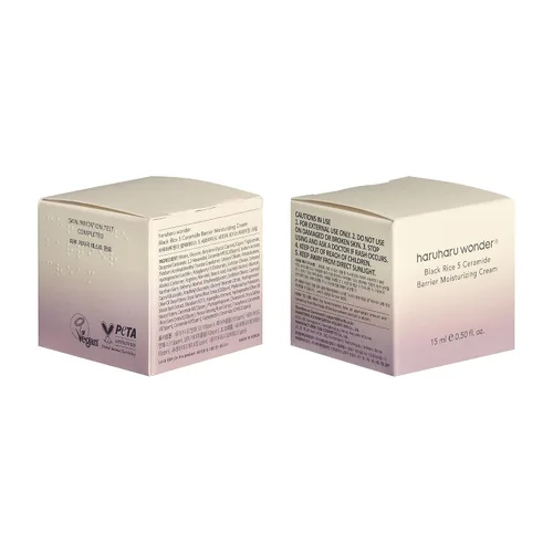 Miniatura 9 de HARUHARU Wonder Black Rice 5 Ceramide Barrier Crema Hidratante 0.50 fl oz, Reparación de Barrera, Ceramidas, Cuidado de la Piel Seca, Hidratación