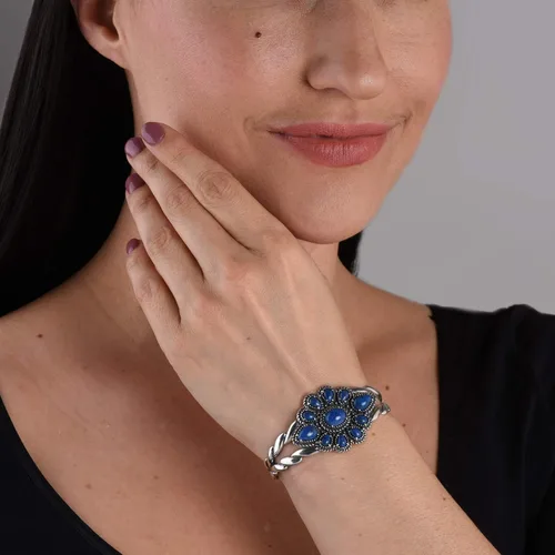 Miniatura 2 de American West Sterling - Pulsera de piedras preciosas a elegir, tallas S, M o L