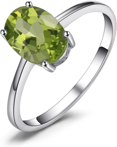 Miniatura 23 de JewelryPalace Anillos de compromiso solitarios de plata de ley 925 chapados en oro de 14 quilates con piedra natal de topacio azul citrino y piedras