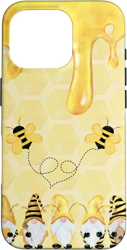 Miniatura 20 de Carcasa divertida para iPhone 16 con diseño de gnomos de abejorros para Halloween
