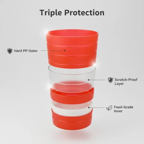 Miniatura 4 de AOYITE Vasos de plástico reutilizables de 22 onzas – Vasos duros irrompibles para niños, sin BPA, aptos para lavavajillas, juego de 12 vasos de agua