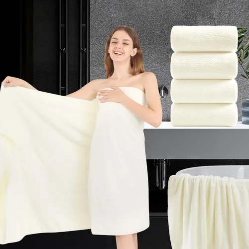 Miniatura 14 de Juego de toallas de baño de 8 piezas 2 toallas de baño grandes de gran tamaño, 2 toallas de mano y 4 paños Juego de toallas de baño ultrasuaves