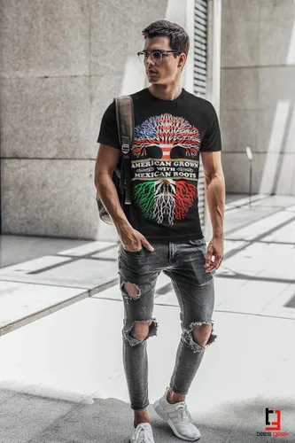Miniatura 5 de American Grown Mexican Roots - Camiseta divertida
