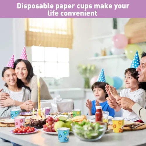 Miniatura 7 de Nuenen Paquete de 500 tazas de papel desechables de 3 onzas para enjuague bucal pequeñas, mini tazas de café expreso para bebidas calientes o frías