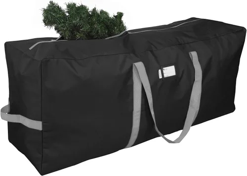 Miniatura 8 de Bolsa de almacenamiento para árbol de Navidad que se adapta hasta a 2 m Árbol navideño desmontado de 50 x 15 x 20 pulgadas, contenedor, caja