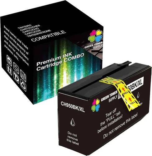 Juego de 1 cartucho de tinta GTS compatible con HP 950 950XL HP950 950BK negro para HP Officejet Pro 251dw 276dw 8100 8600 8610 8620 8630 8640 8650