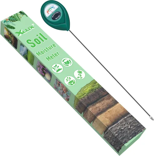 XLUX Medidor de Humedad de Suelo de Sonda Larga de Uso Profundo, Sensor Indicador de Monitor de Agua, Higrómetro para Plantas de Maceta Grandes,