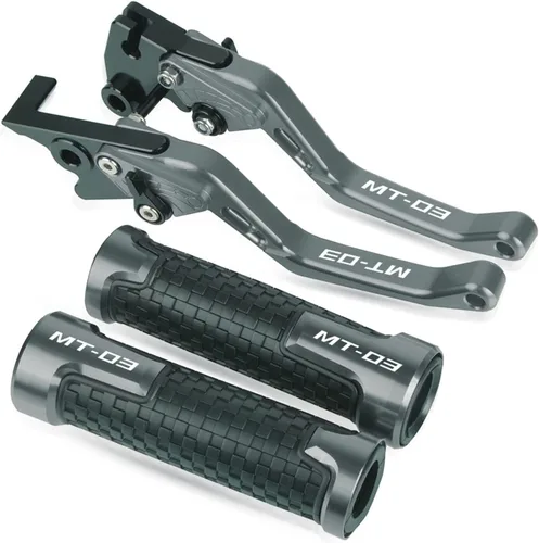 Miniatura 22 de DOUKI Para Yamaha MT03 2005-2006 MT-03 MT 03 Motocicleta Palancas de embrague de freno corto embrague embrague empuñaduras Agarres extremos manillar