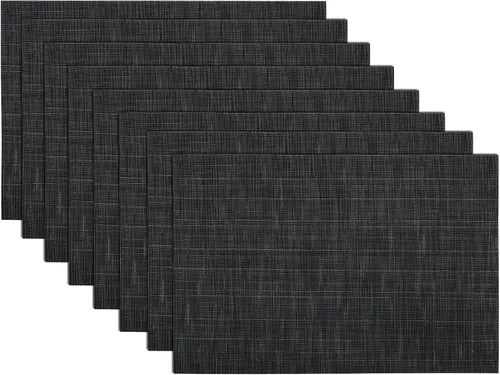 Miniatura 31 de SHACOS - Caminos de mesa de vinilo tejido, lavables, para uso en interiores o exteriores, fáciles de limpiar