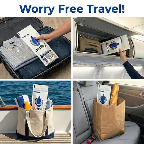 Miniatura 4 de JetBag Bold - Bolsas de vino para viajes, paquete de 3 bolsas reutilizables protectoras de viaje para botellas de vino, la bolsa de viaje absorbente