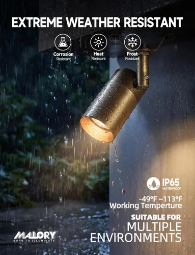 Miniatura 4 de MALORY Luz de techo de latón para paisaje, luz LED de bajo voltaje para árbol, iluminación exterior de paisaje para patio, jardín, césped, pared