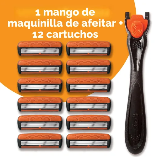 Miniatura 4 de Maquinilla de afeitar recargable BIC Comfort 3 de tres hojas para hombre, maquinilla de afeitar para piel sensible para un afeitado cómodo, 1 mango
