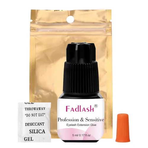 Miniatura 2 de FADLASH - Pegamento para extensiones de pestañas, extra fuerte, 0.2 fl oz, 1 S, tiempo de secado, 8 semanas de retención de pestañas, pegamento