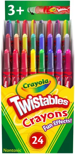 Miniatura 9 de Crayola Mini crayones Twistables (50 unidades), suministros de arte para niños, regalos únicos para niños, juego de colorear, crayones para niños