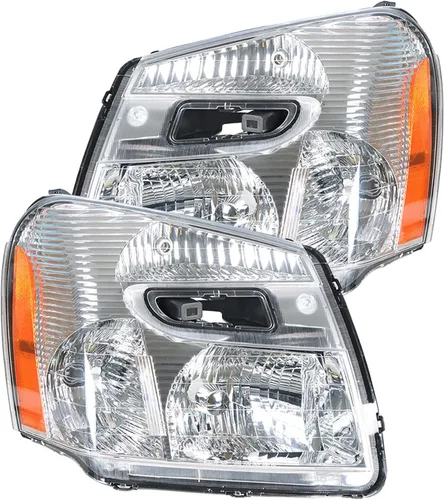 WFLNHB Conjunto de faros delanteros 15888058 15888059 Reemplazo para Equinox 2005-2009 Par de faros delanteros de proyector lado izquierdo y derecho