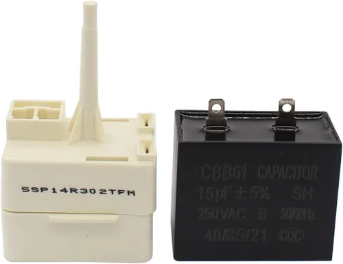 Miniatura 3 de ApplianPar W10613606 Relé de arranque del compresor del refrigerador y condensador para Whirlpool KitchenAid Kenmore Frigoríficos W10416065