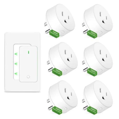 Miniatura 103 de NineLeaf Interruptor de salida remoto inalámbrico, interruptor de lámpara remoto, interruptor decorativo de enchufe de luz de encendido y apagado