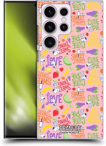 Miniatura 42 de Head Case Designs Funda rígida con licencia oficial de Peanuts Eat Sleep Snoopy Naturally Sweet compatible con Samsung Galaxy S23 Ultra 5G Comer
