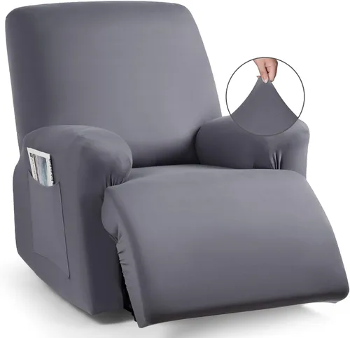 Miniatura 52 de TAOCOCO Funda para sofá reclinable, 3 piezas de fundas de tela de poliéster elástica para sofá reclinable de 3 asientos, protector de muebles suave