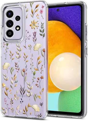 Miniatura 13 de Unov Funda diseñada para Galaxy A52 / A52s, funda transparente para teléfono con [patrón antideslizante en relieve], protección delgada a prueba