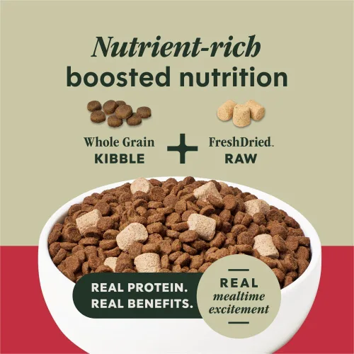 Miniatura 3 de Instinct Raw Boost, alimento seco natural para perros con trozos liofilizados, receta de grano entero con alto contenido de proteínas, carne de res