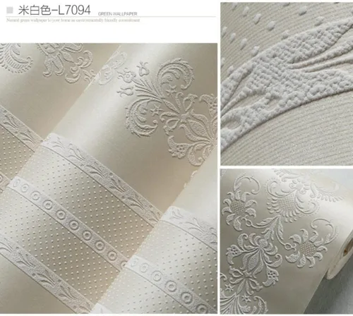 Miniatura 3 de Q QIHANG Papel tapiz moderno y sencillo de damasco en relieve 3D de rayas europeas no tejido para dormitorio, sala de estar, fondo de TV, 20.87