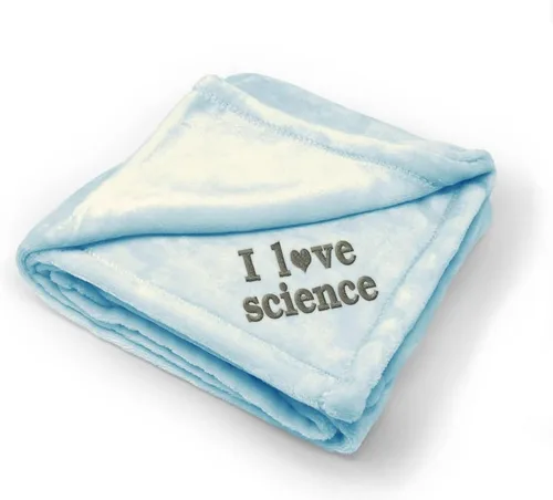 Ropa de cama de bebé, mantas para niños y niñas I Love Science Geek Poliéster