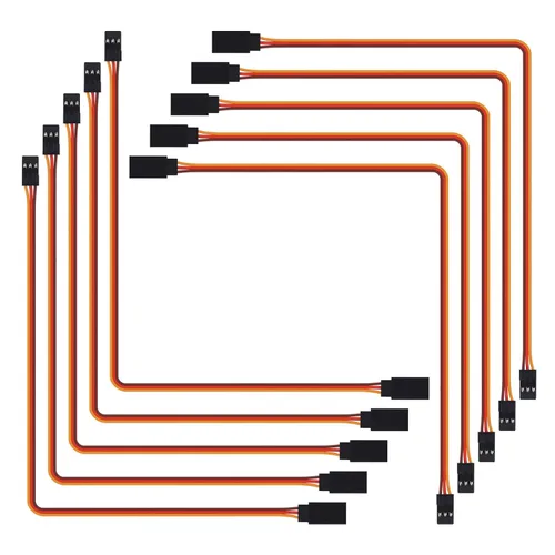 ACEIRMC Cable de extensión servo de 3 pines hembra a macho conector de cable JR para control remoto RC Car Airplanes (39.4 in)