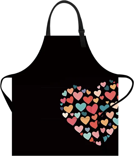 Miniatura 8 de ANNA QUEEN Delantal divertido para mujeres y hombres con bolsillos, delantales de cocina ajustables para cocinar, hornear, jardinería, lindo delantal