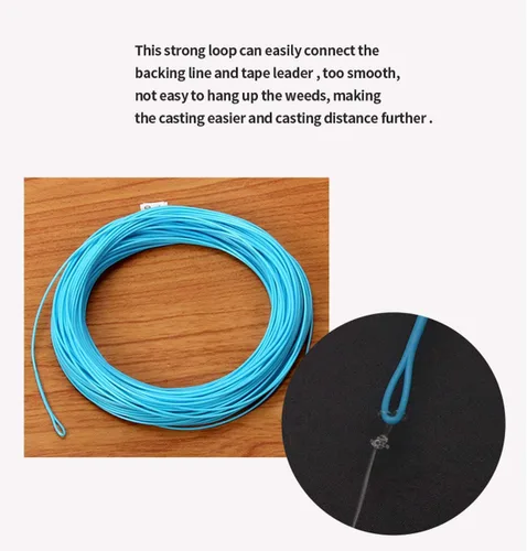 Miniatura 8 de Carrete de mosca (1/2WT 3/4WT 5/6WT 7/8WT) con línea Combo de aleación de aluminio Arbor grande Carretes de pesca con mosca Peso adelante Línea