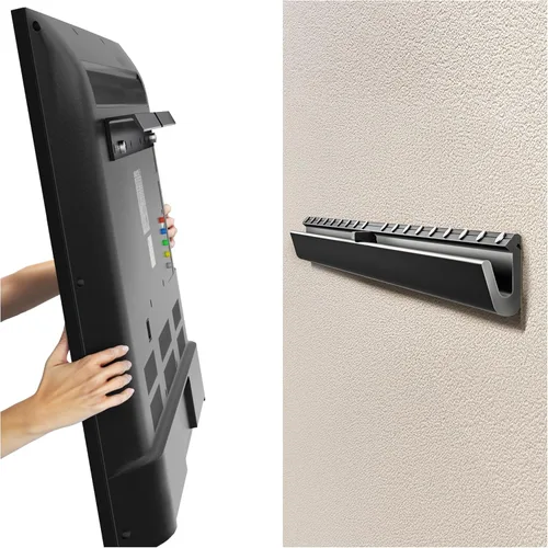 Miniatura 8 de Auoace Soporte de pared para TV de yeso sin taladrar para televisores pequeños de 22 a 55 pulgadas, hasta 100 libras, perfil bajo de 1.1 pulgadas