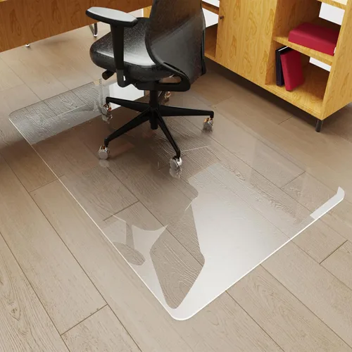 Miniatura 8 de Tapete para silla de oficina para suelo de madera dura, 36 x 48 pulgadas, antideslizante, tapete para silla rodante, protector de suelo resistente