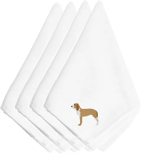 Miniatura 84 de Caroline's Treasures BB3448NPKE Affenpinscher - Juego de 4 servilletas bordadas, lavables, suaves, duraderas, servilletas de mesa para hotel
