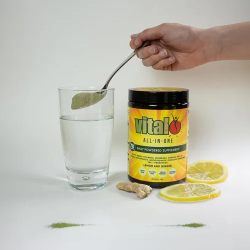 Miniatura 2 de Vital Suplemento diario de salud todo en uno – Vital Supergreens en polvo, superalimento verde con probióticos y apoyo energético natural con frutas
