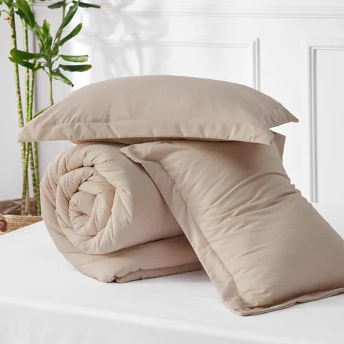 Miniatura 249 de Bedsure Juego de edredón Twin/Twin XL, ropa de cama suave beige para todas las estaciones, juego de cama teñido catiónico, 2 piezas, 1 edredón