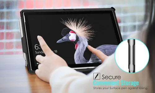 Miniatura 7 de MoKo Microsoft Surface Pro 7 / Pro 6 / Pro 5 / Pro 2017 / Pro 4 / Pro LTE - Funda protectora resistente todo en uno con soporte para bolígrafo