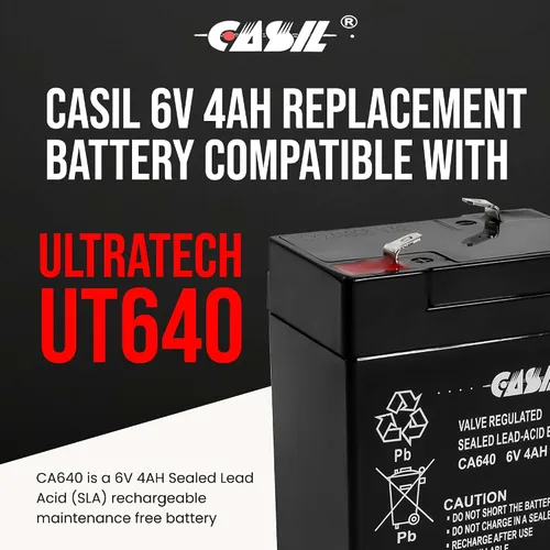 Miniatura 2 de Casil CA640 6v 4ah UPS batería para Lithonia ELB06042