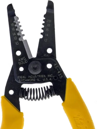 Miniatura 3 de Ideal Electrical 45-415 Premium Reflex T-5 pelador - 10-20 AWG, pelacables con reposa pulgar, punta de pinza, bloqueo deslizante, empuñaduras