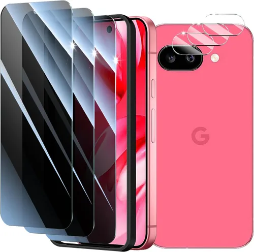 Miniatura 23 de Paquete de 4 protectores de lente de cámara para Google Pixel 6A, protector de pantalla de vidrio templado 9H, claridad HD, antiarañazos, sin