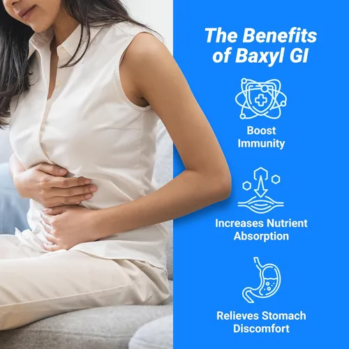 Miniatura 2 de BAXYL GI Liquid, 6 onzas líquidas, suplemento de digestión patentado con hialuronano MHB3, Amaferm y extracto de melena de león para ERGE, SII
