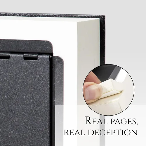 Miniatura 4 de Caja de seguridad falsa para libros, pequeña caja de seguridad con cerradura de combinación, caja fuerte oculta a simple vista, cajas fuertes