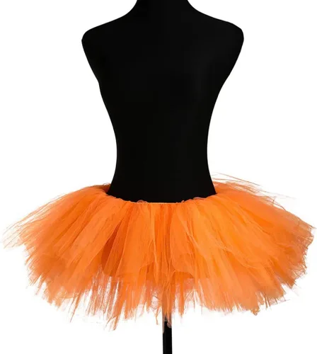 Miniatura 12 de REETAN Falda tutú de ballet de 6 capas de tul corto tutús para mujer